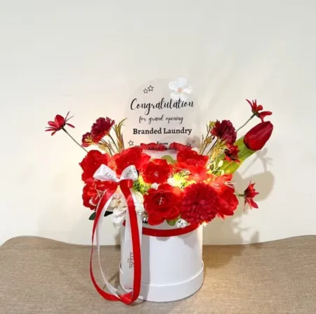 Bloom Box Akrilik Ucapan Grand Opening Setu